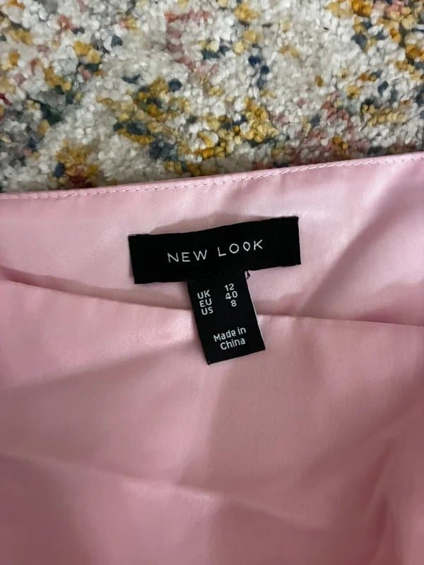 New Look Pink satin babydoll dress