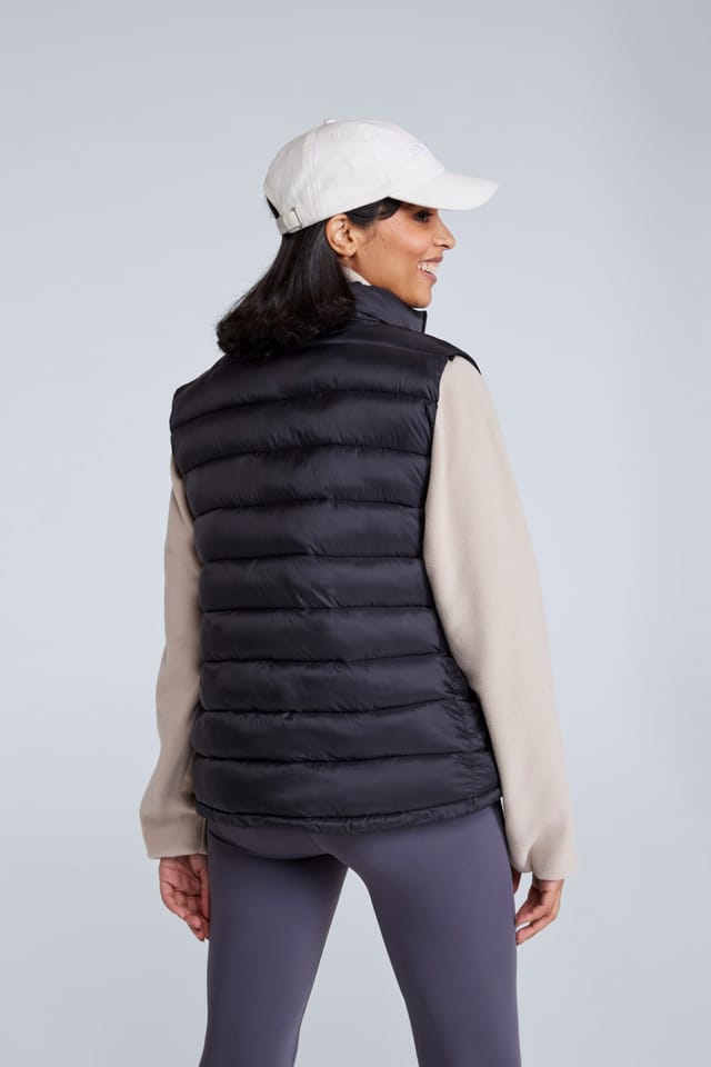 Animal Animal Women's 'Light Cosi' Lightweight Water Resistant PFC Free Warm Padded Gilet in Jet Black - 2