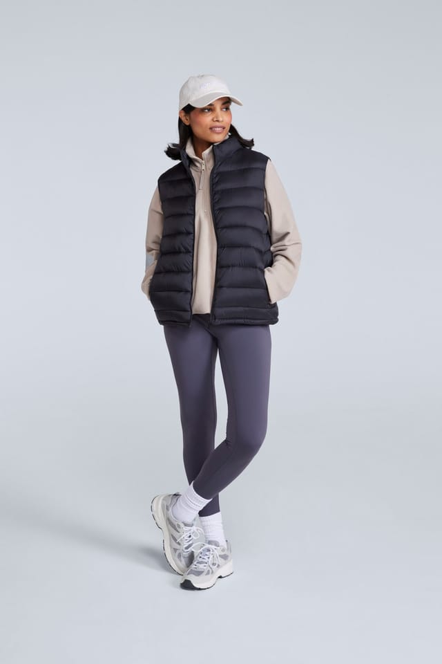 Animal Animal Women's 'Light Cosi' Lightweight Water Resistant PFC Free Warm Padded Gilet in Jet Black - 3