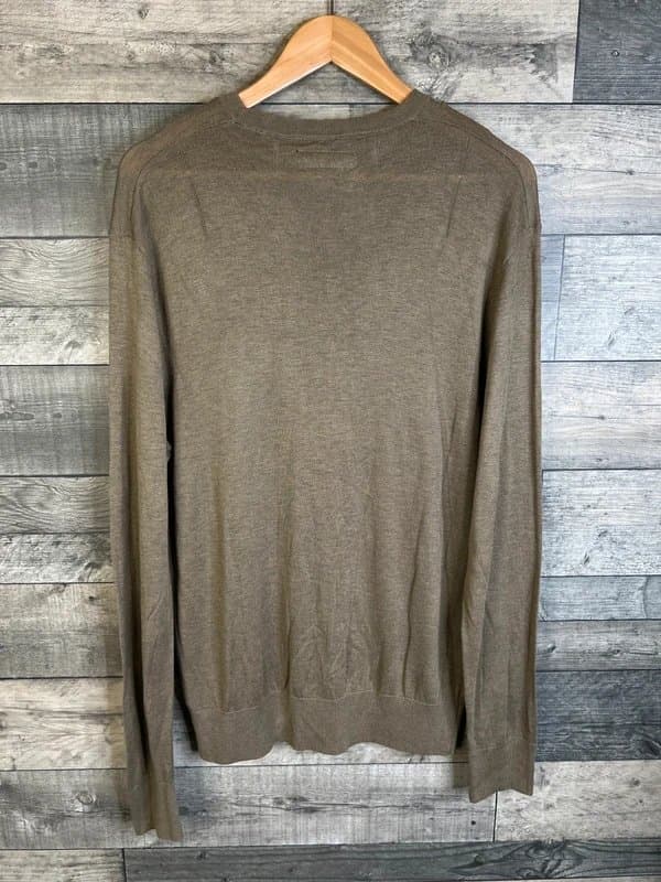 AllSaints All Saints Mens Jumper Size XL Khaki Green Wool Blend Sweater Knit