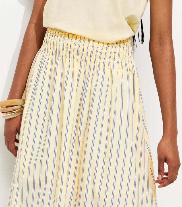 New Look Women's Yellow Striped Midi Skirt New Look - 3