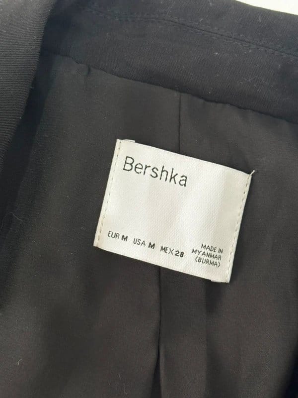 Bershka Black Oversized Blazer