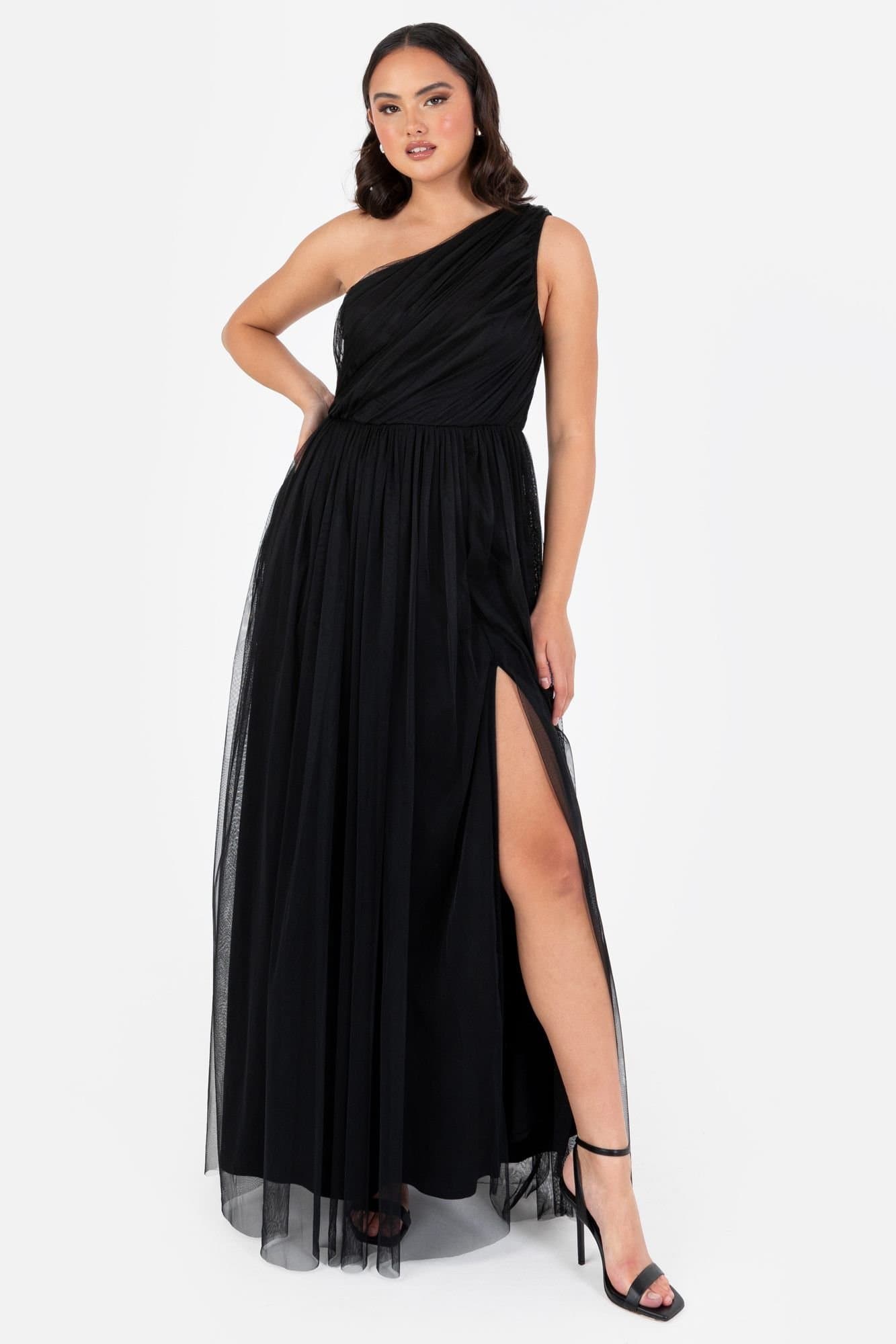 Anaya with Love Anaya with Love Women's One Shoulder Maxi Dress in Black