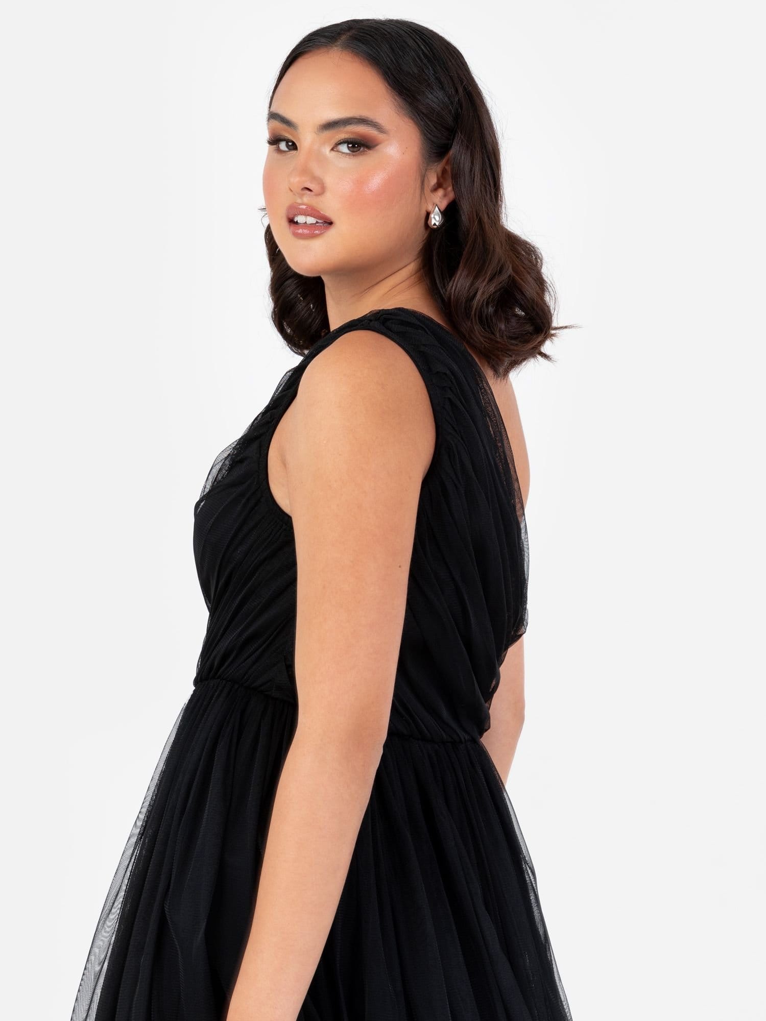 Anaya with Love Anaya with Love Women's One Shoulder Maxi Dress in Black - 4