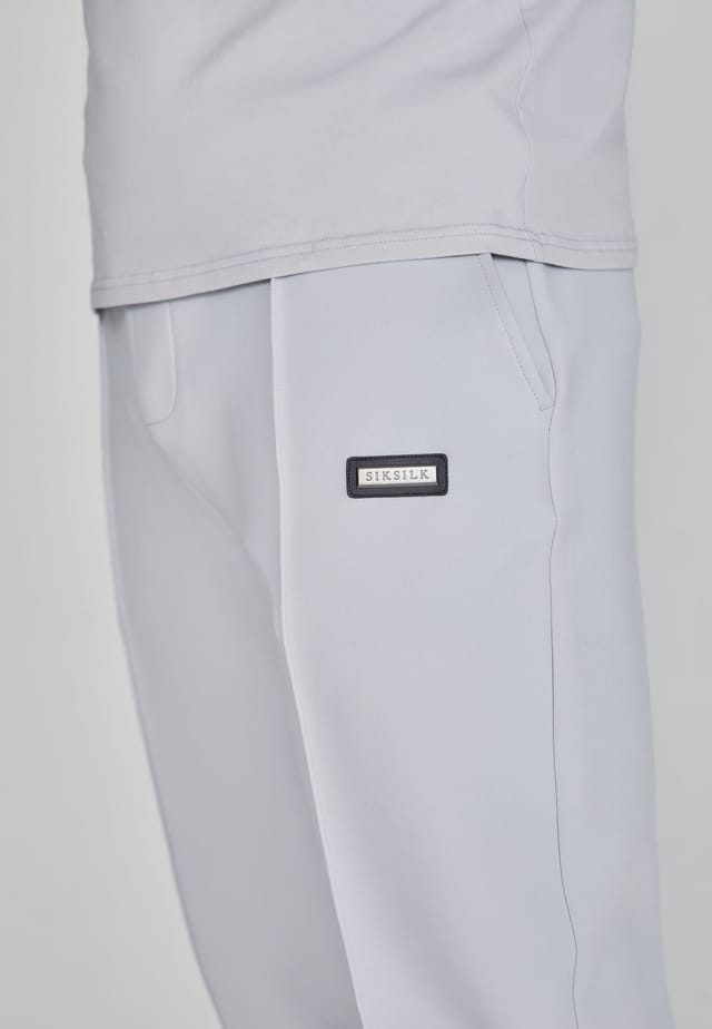 SikSilk SikSilk Men's Smart Joggers in Light Grey - 3