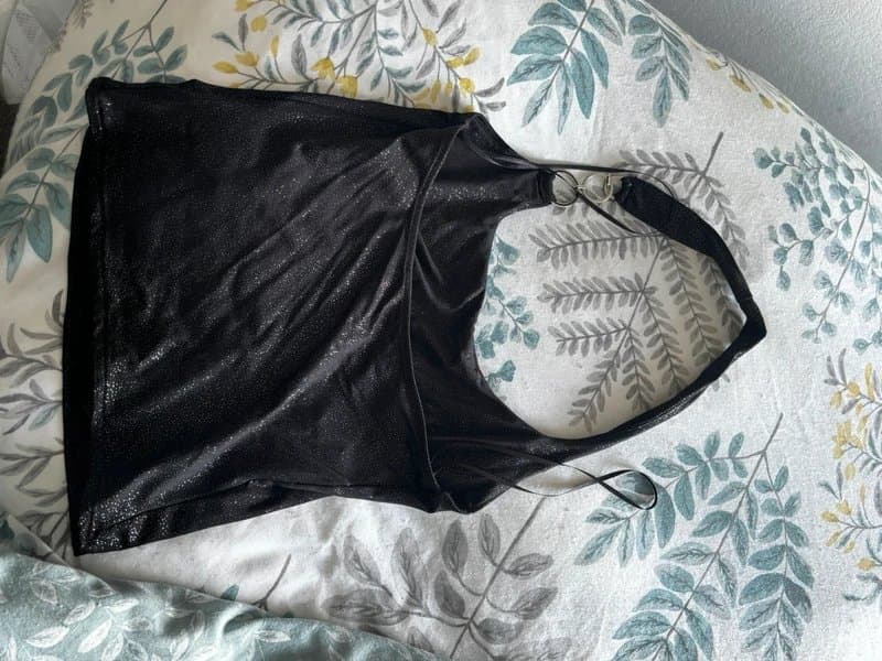 Bershka Bershka halter neck sparkly top