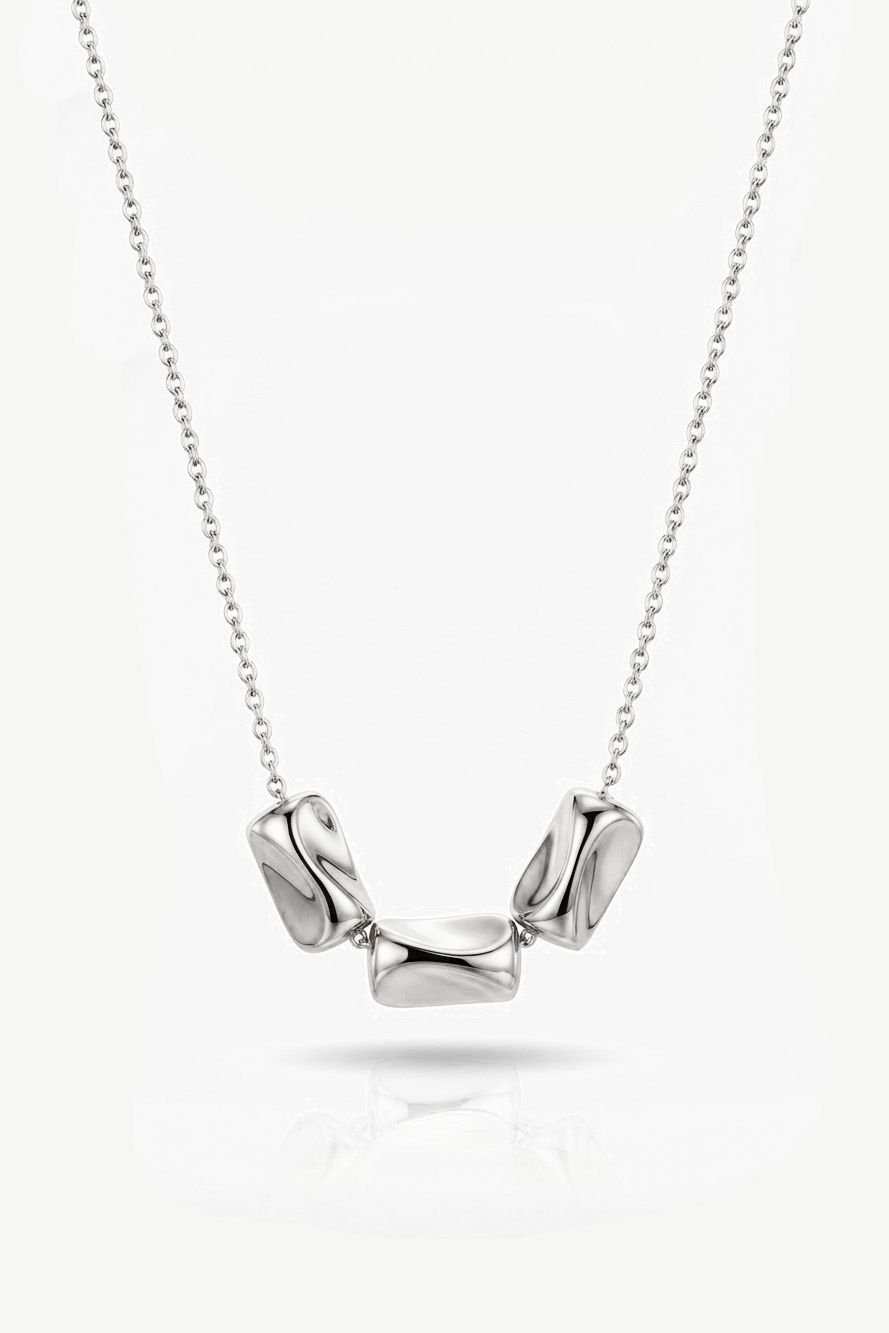 MUCHV MUCHV Women's Sterling Silver Sculptural Pendant Necklace - 2