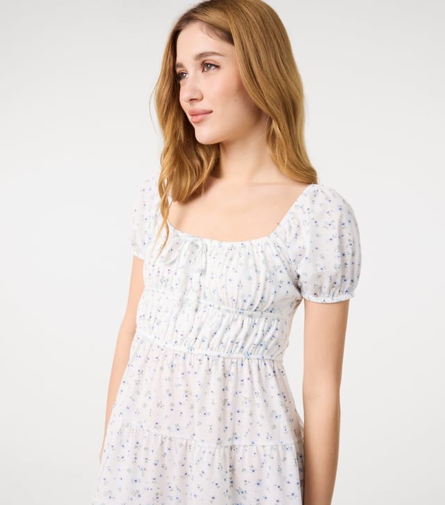 Pink Vanilla Women's Off White Jersey Cap Sleeve Mini Dress Pink Vanilla New Look - 3