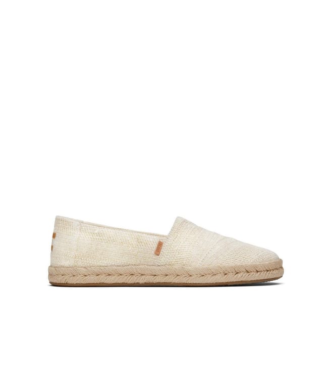 TOMS Women's Cream Rope Trim Slip On Espadrilles Toms New Look - 2