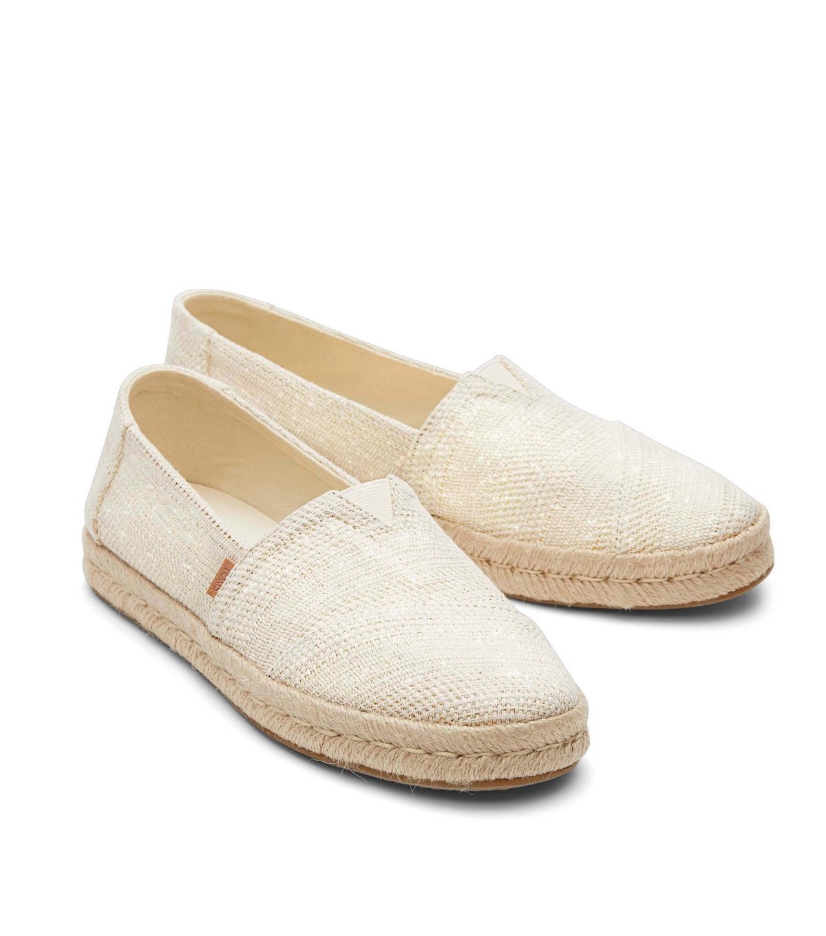 TOMS Women's Cream Rope Trim Slip On Espadrilles Toms New Look - 3