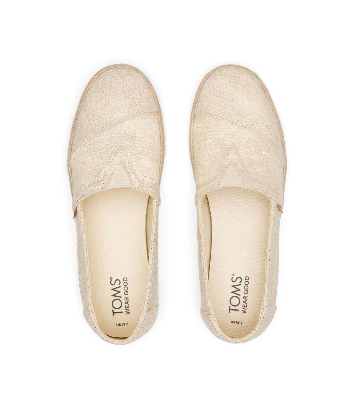 TOMS Women's Cream Rope Trim Slip On Espadrilles Toms New Look - 4
