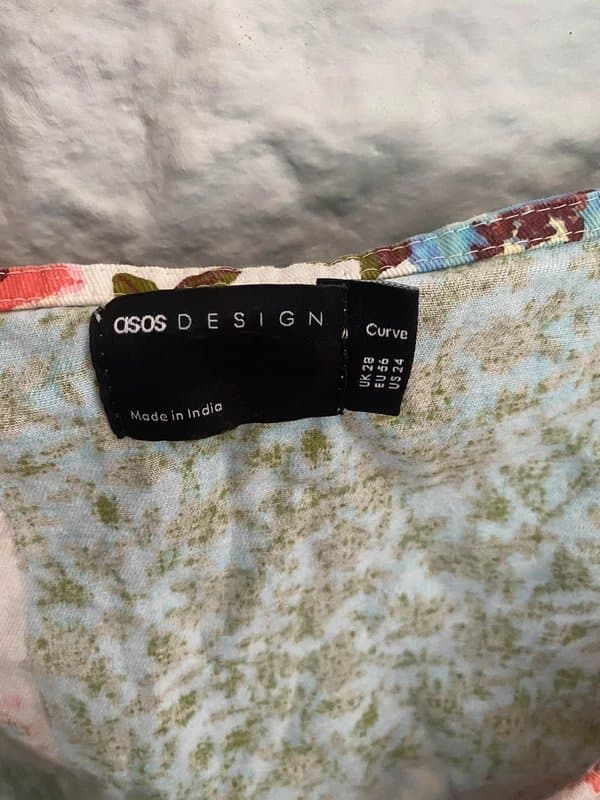 ASOS Printed Denim Mini Dress