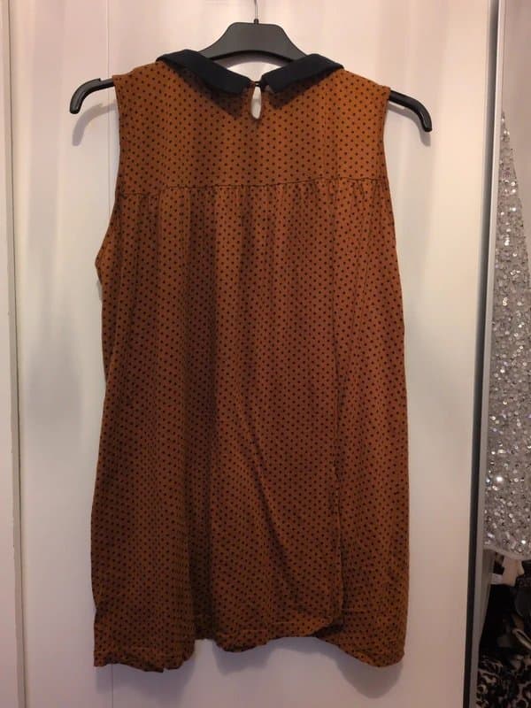 Topshop Vintage 00s Topshop Polka-Dot Cotton Mini Dress