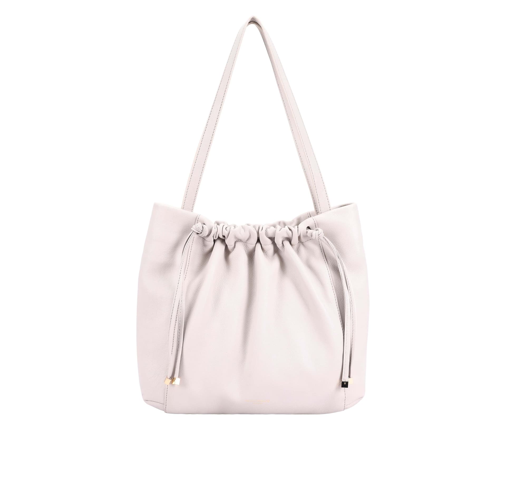 Paul Costelloe Paul Costelloe Women's Sydney Leather Shoulder Bag in Off-White