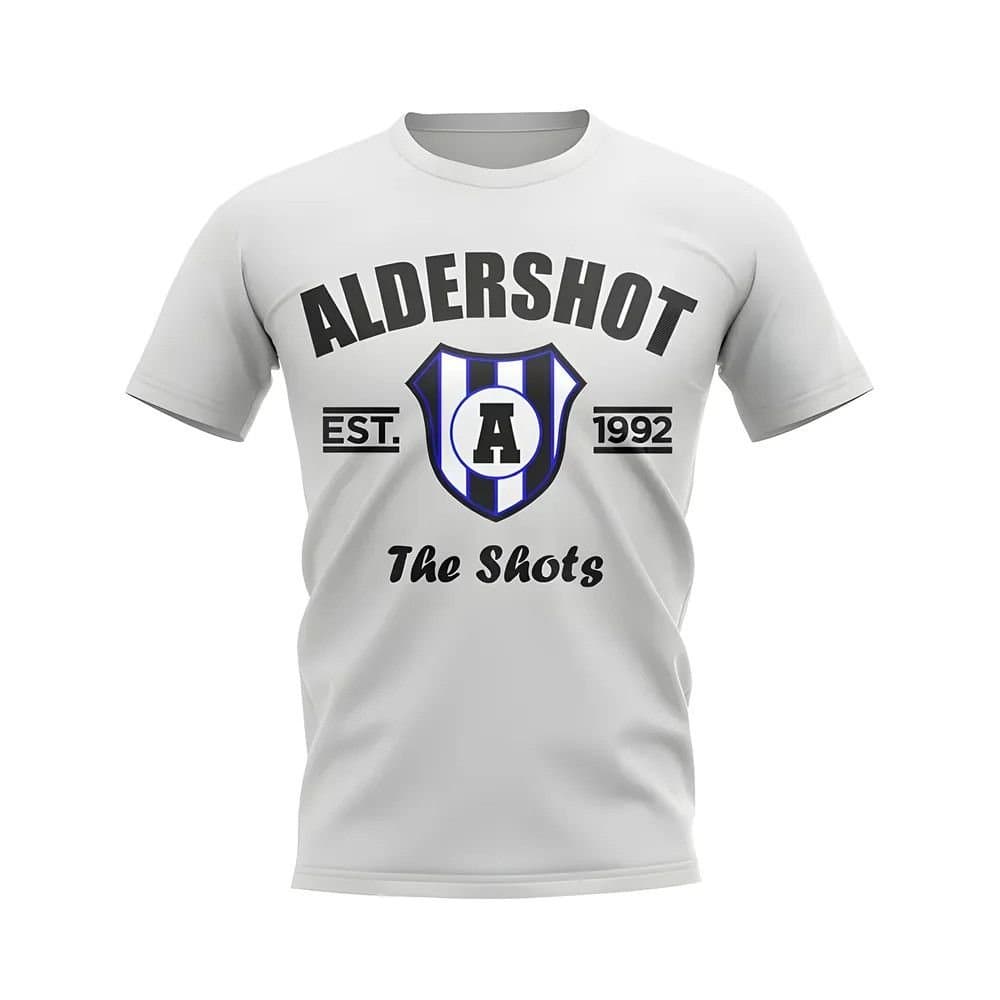 Aldershot Aldershot Men's Mens Established Football T-Shirt in White