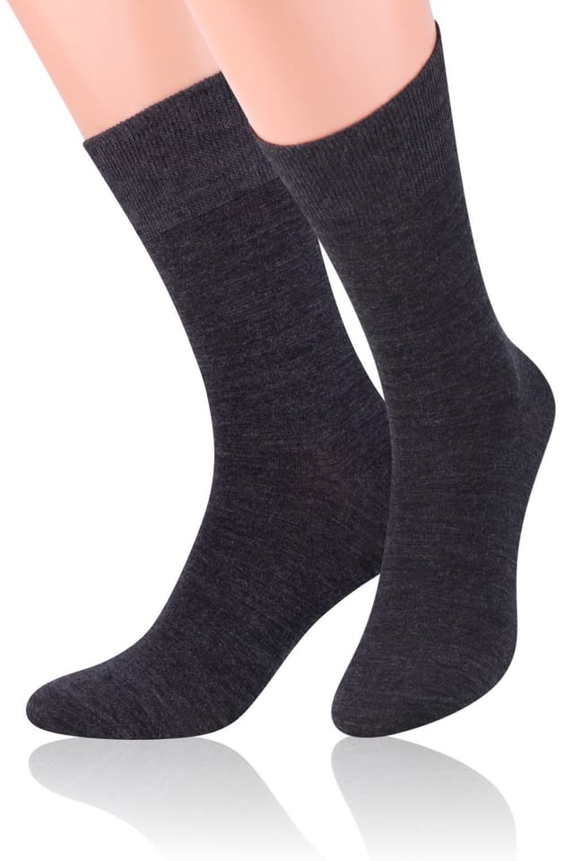 Steven Steven Men's 3 Pairs Warm Merino Wool Socks in Grey - 3