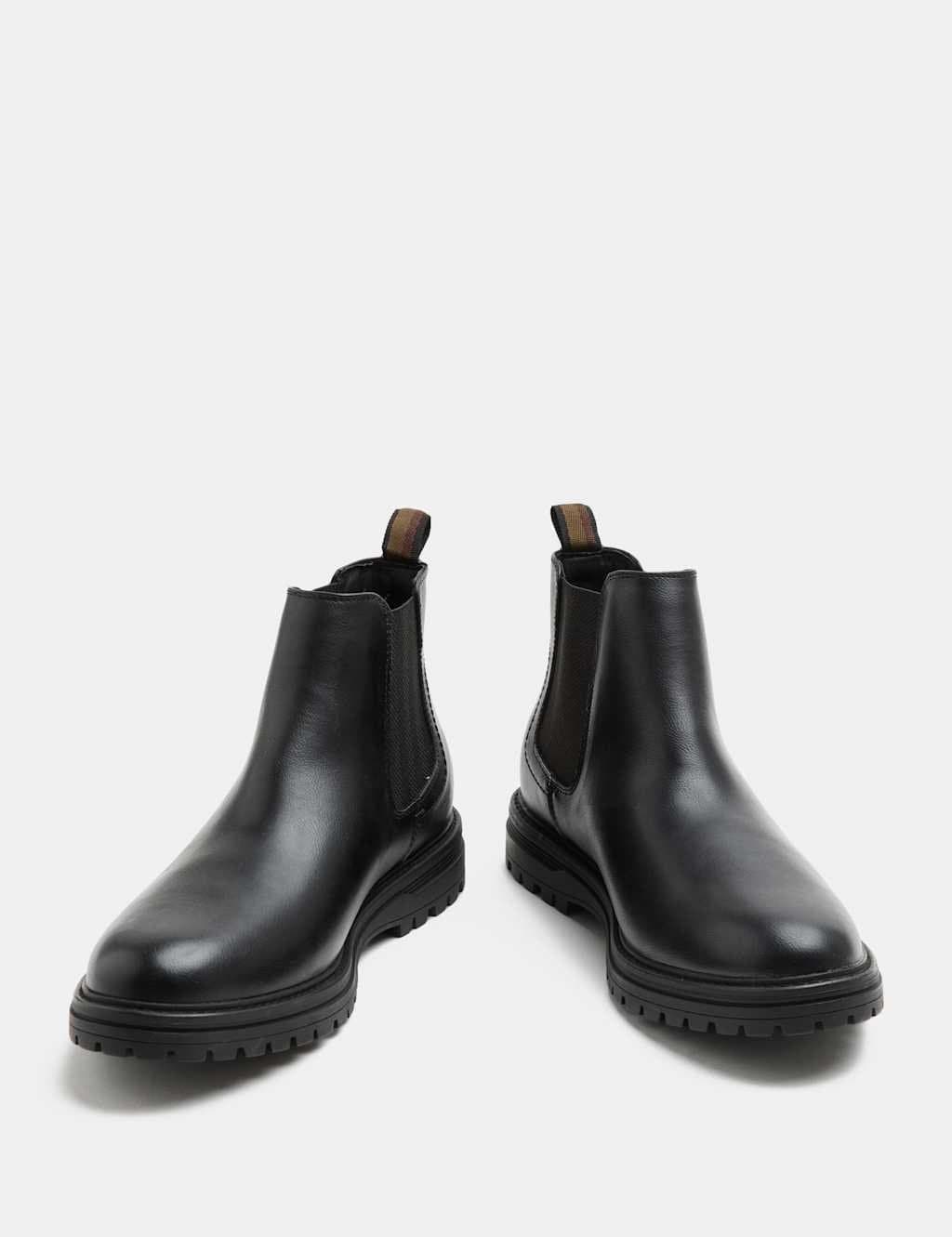 Marks & Spencer M&S Cleated Chelsea Boots Black