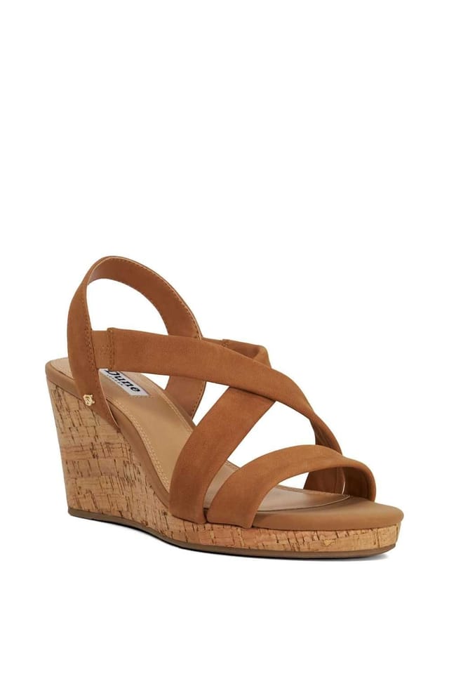 Dune London Dune London Women's Wide Fit 'Kamies' Wedges in Natural - 2