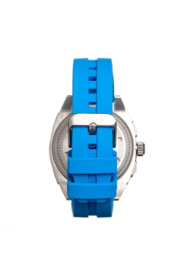 Shield Shield Men's Sonar Chronograph Strap Watch with Date in Light Blue - 2