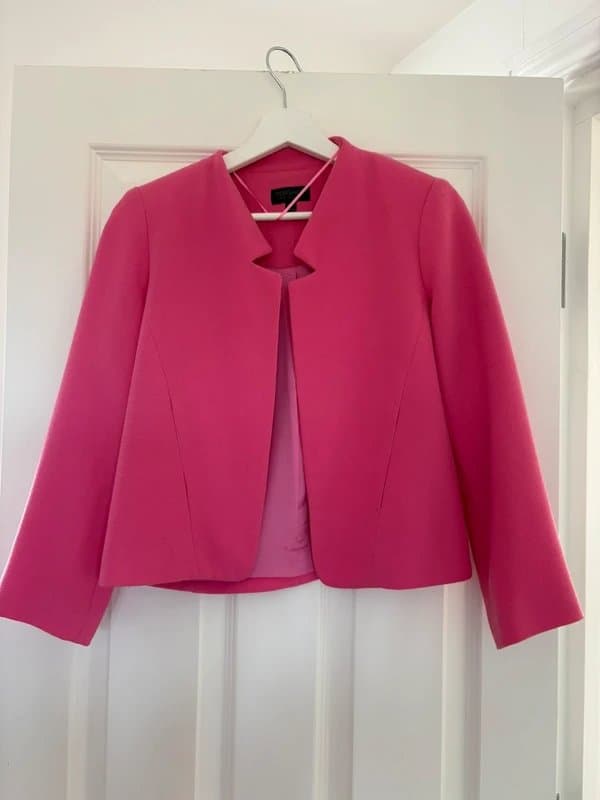 Topshop Topshop Cropped Pink Jacket Size 8