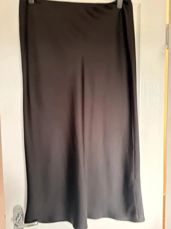 ASOS Black satin skirt