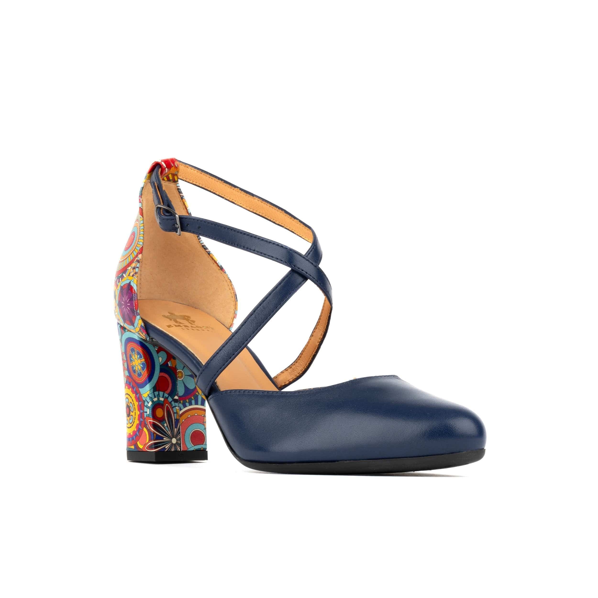 Embassy London Embassy London Women's Kylie - Navy & Signature Print - 2
