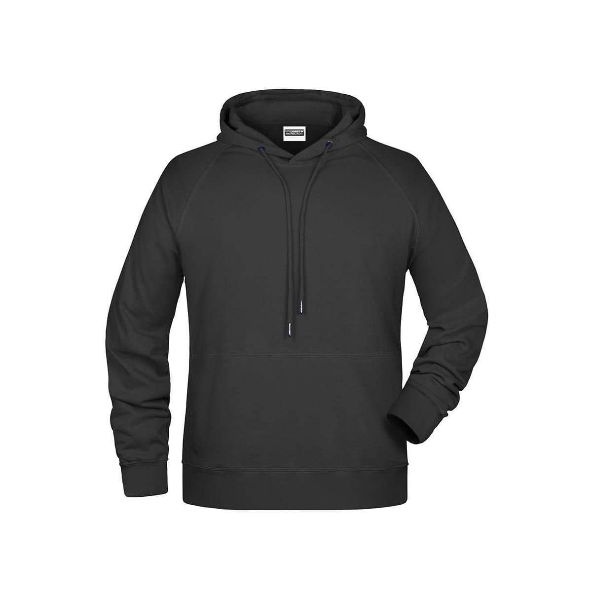 James and Nicholson James and Nicholson Men's Plain Hoodie in Black