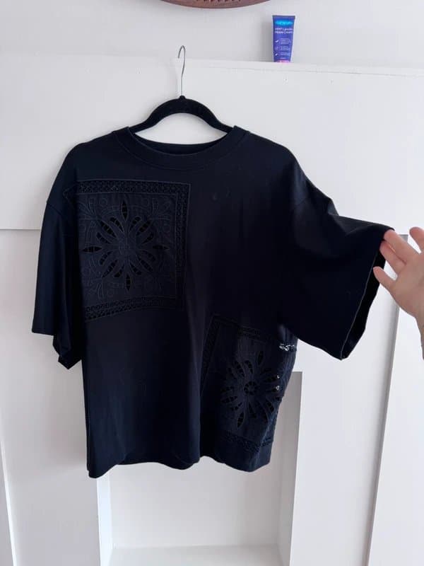 Topshop Black oversized T-shirt