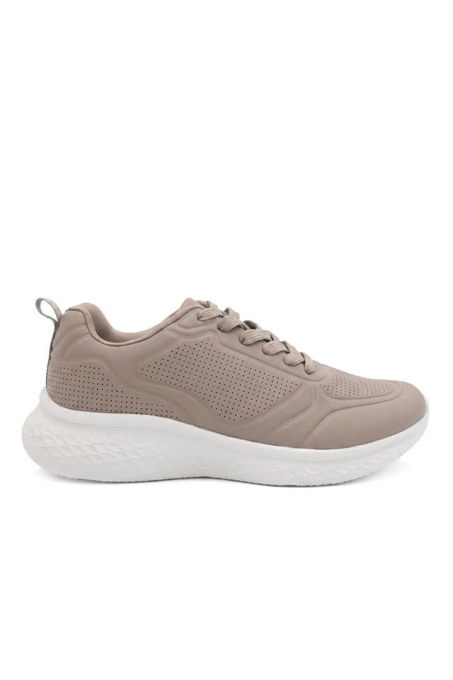 Pavers Pavers Women's Memory Foam Lightweight Trainers in Beige - 2