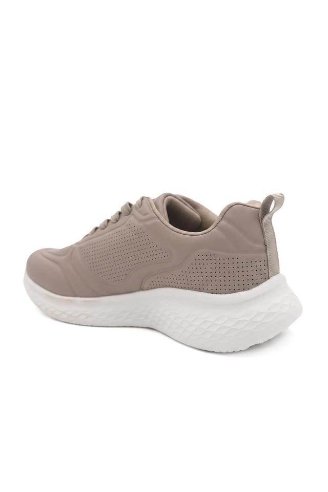 Pavers Pavers Women's Memory Foam Lightweight Trainers in Beige - 3
