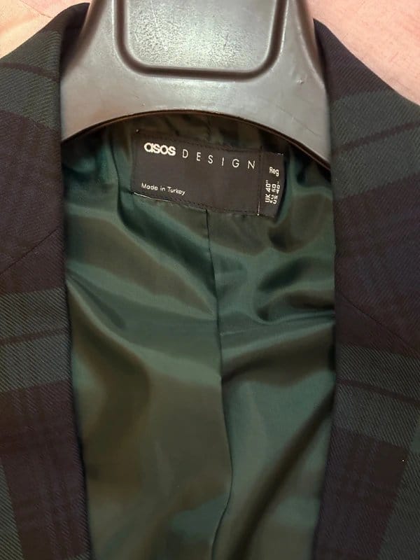 ASOS Design Dark Green Skinny Suit Jacket and Pant Set
