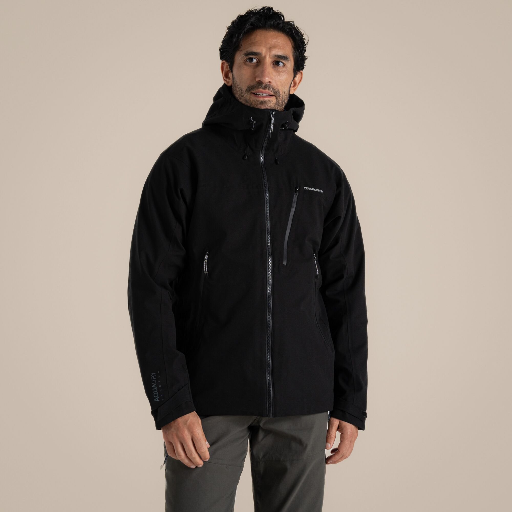Craghoppers Craghoppers Men's Dynamic Pro Stretch Waterproof Breathable Jacket in Black - 2