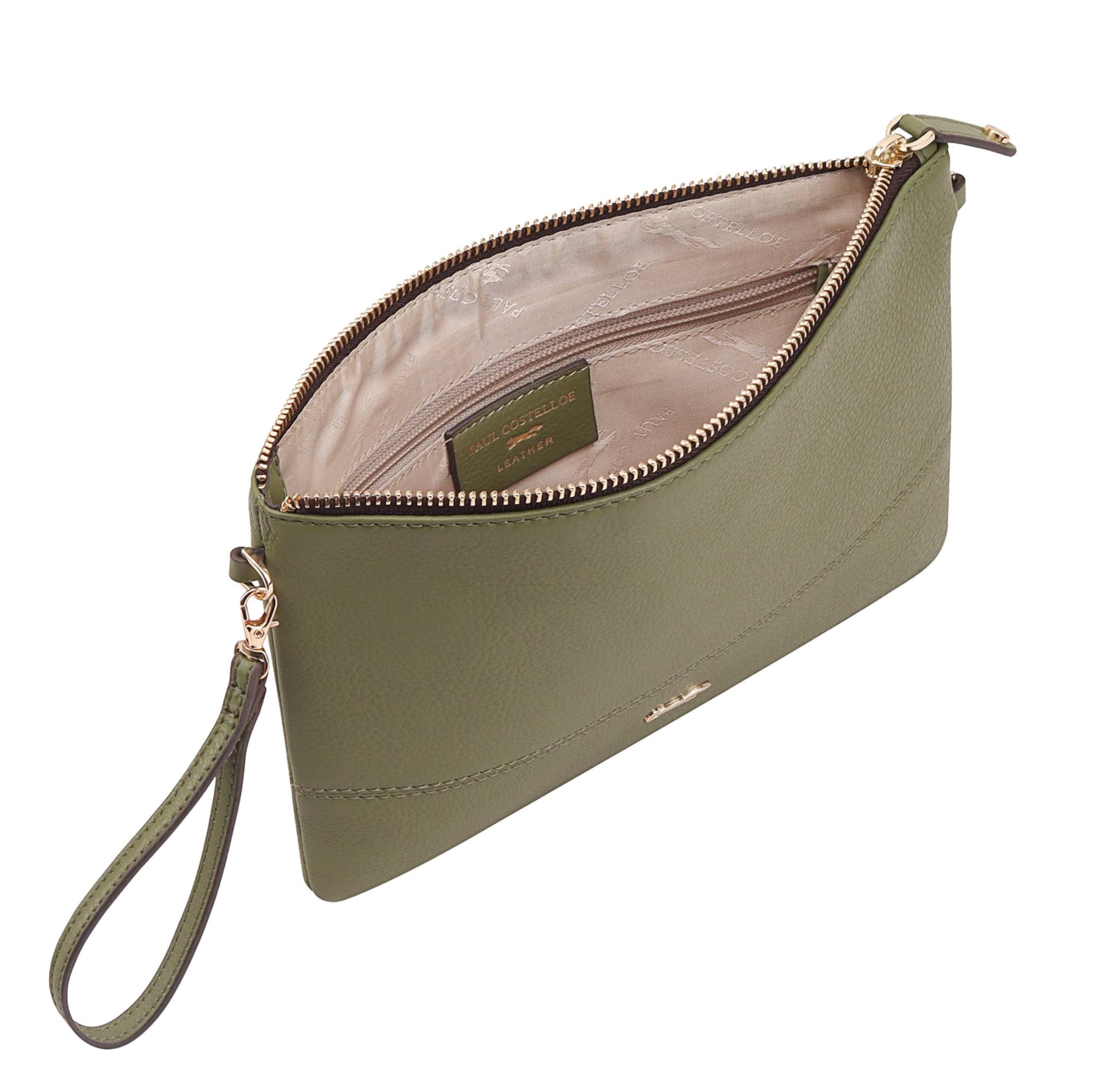 Paul Costelloe Paul Costelloe Women's Amona Leather Cross Body Bag in Green - 4