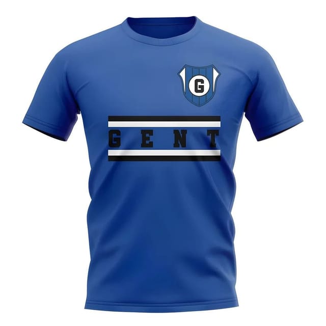 KAA Gent KAA Gent Men's Mens Gent Core Football Club T-Shirt Royal in Blue - 2