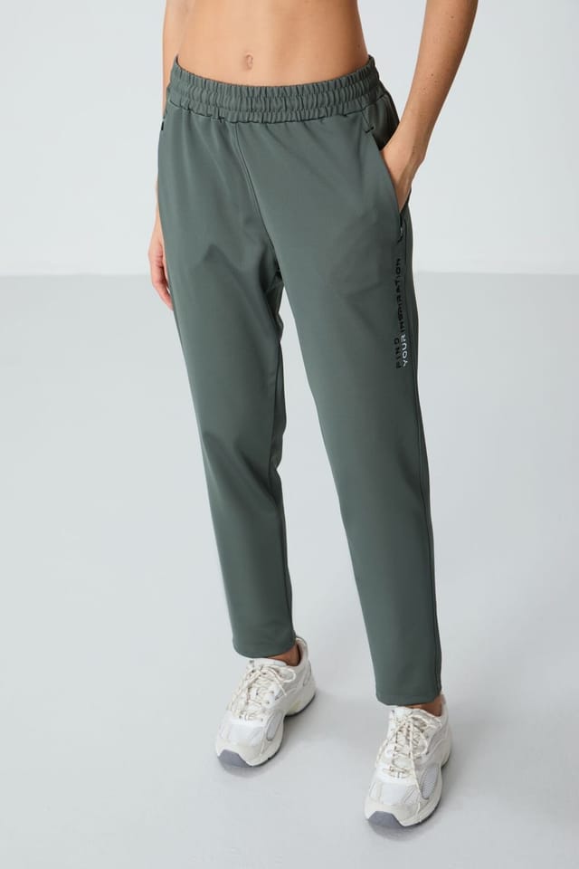 Tommy Life Tommy Life Women's Women's Hooded Zip Sweatshirt & Pants Set in Khaki - 3