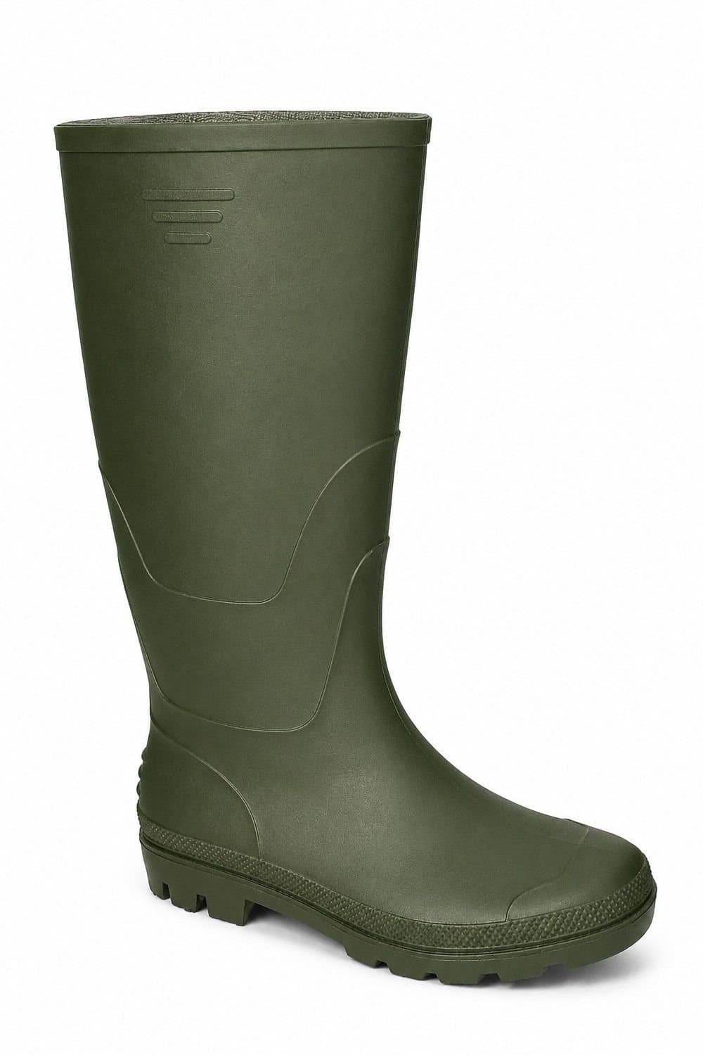 Spot On Spot On Men's Mens Waterproof Wellington Boots Durable Outdoor Rain Boots in Dark Green