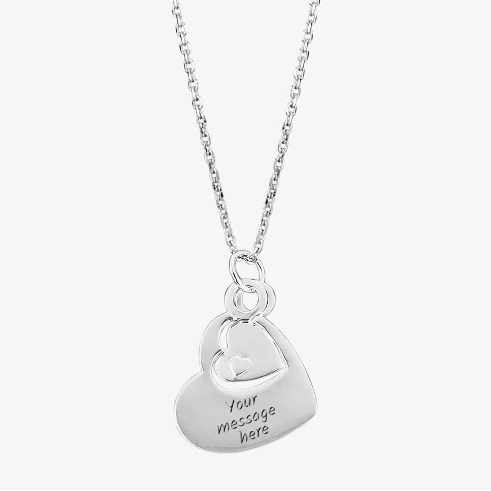 T.H.Baker T.H.Baker Women's Silver Heart Pendant Necklace