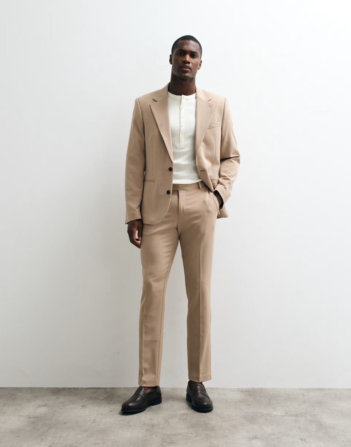ASOS ASOS DESIGN FlexMax™ skinny suit trousers in light brown - 1
