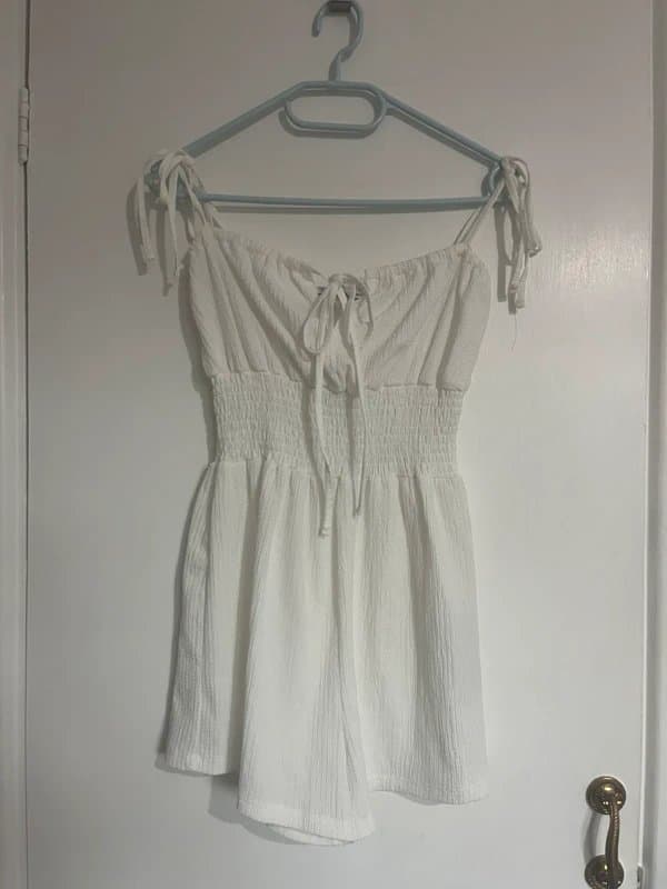 Bershka White Bershka Jumpsuit