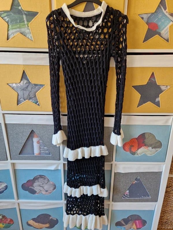 Never Fully Dressed Never fully dressed women's Mono Crochet Chloe dress size 10