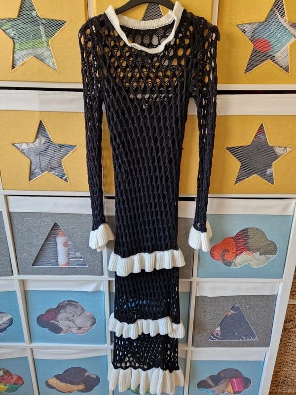 Never Fully Dressed Never fully dressed women's Mono Crochet Chloe dress size 10 - 1