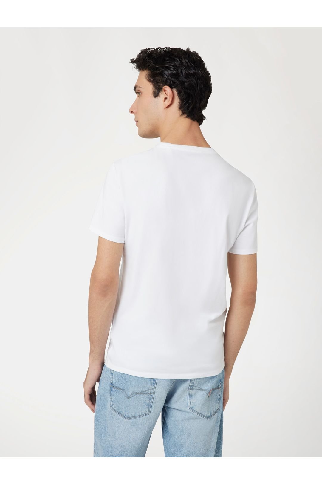 Guess Guess Men's Crew Neck Logo Tee White - 3