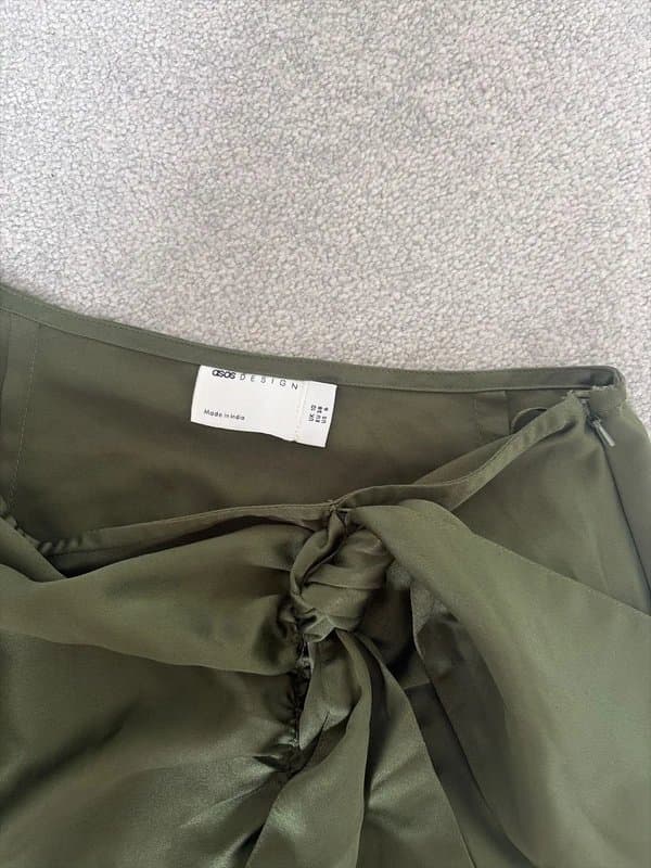 ASOS ASOS Design Khaki mini skirt with tassels