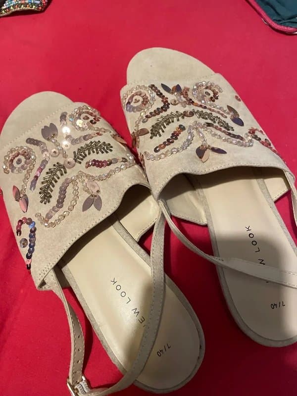 New Look Brand new size 7 sequinned sandals by New Look