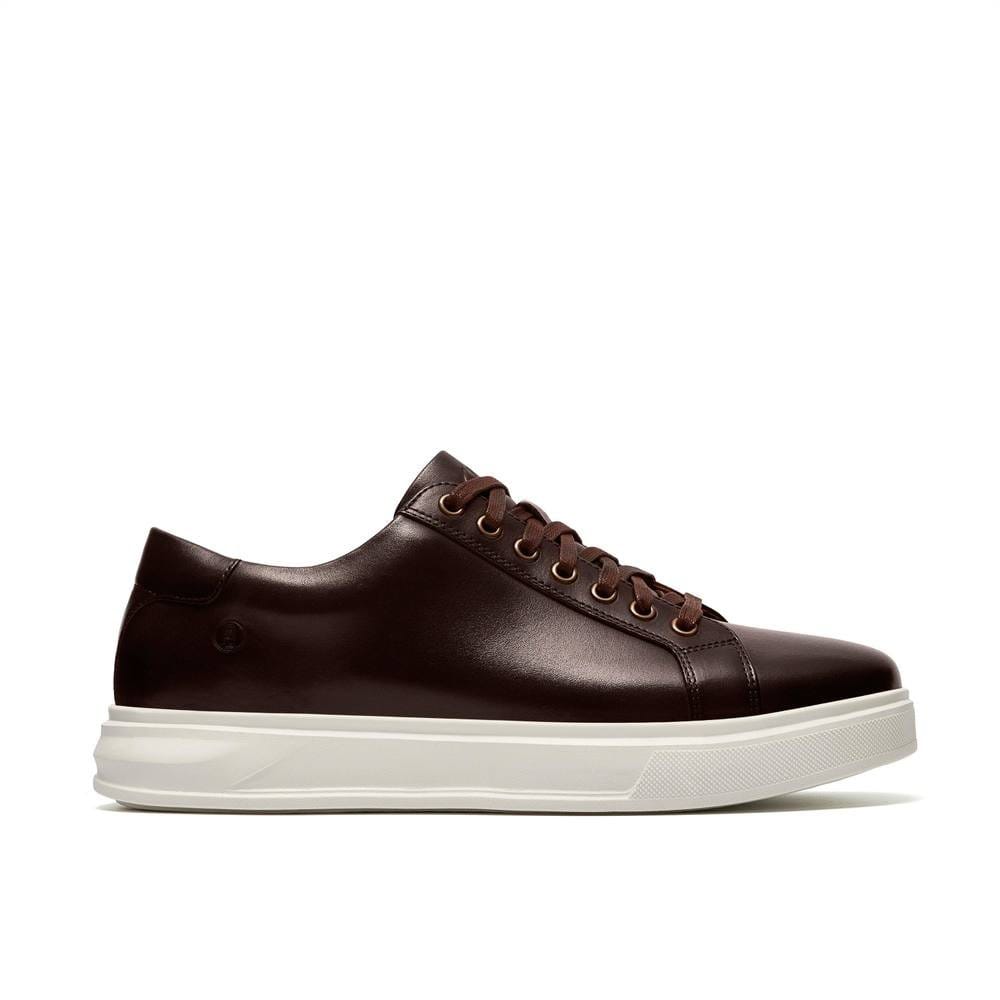 Clarks Clarks Men's Goswell Tie Brown Leather Trainers, Lace Up - 4
