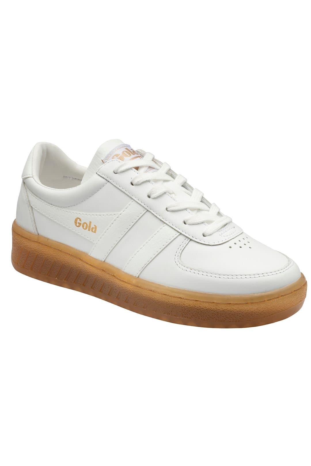 Gola Classics Gola Classics Women's 'Grandslam Leather' Lace-Up Trainers in White