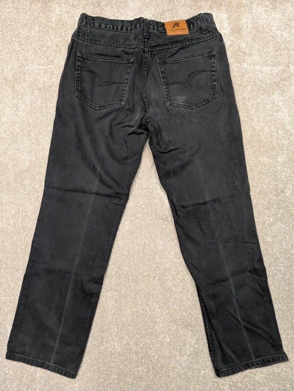 Lee Cooper Lee Cooper Black Jeans Mens W34 L30 Straight Fit Denim