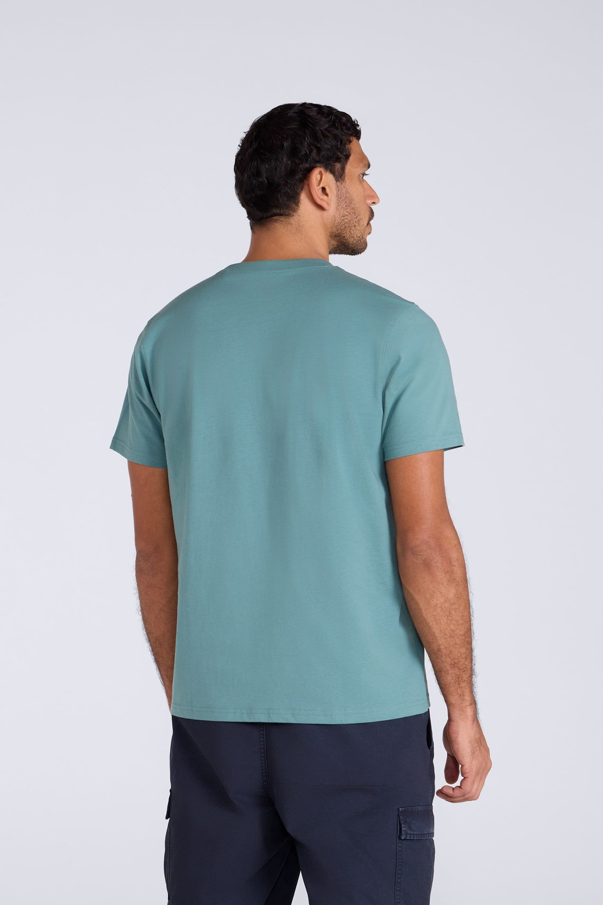 Animal Animal Men's 'Otis' Comfortable Short Sleeve Casual Oversized Relaxed Fit T-Shirt in Green - 4