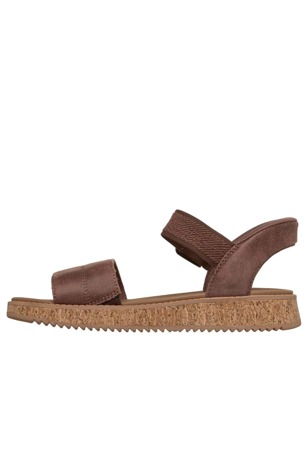 Skechers Skechers Women's BOBS SUN VIBE Slip-Ins Vegan Leather Sandal Chocolate Textile - 4