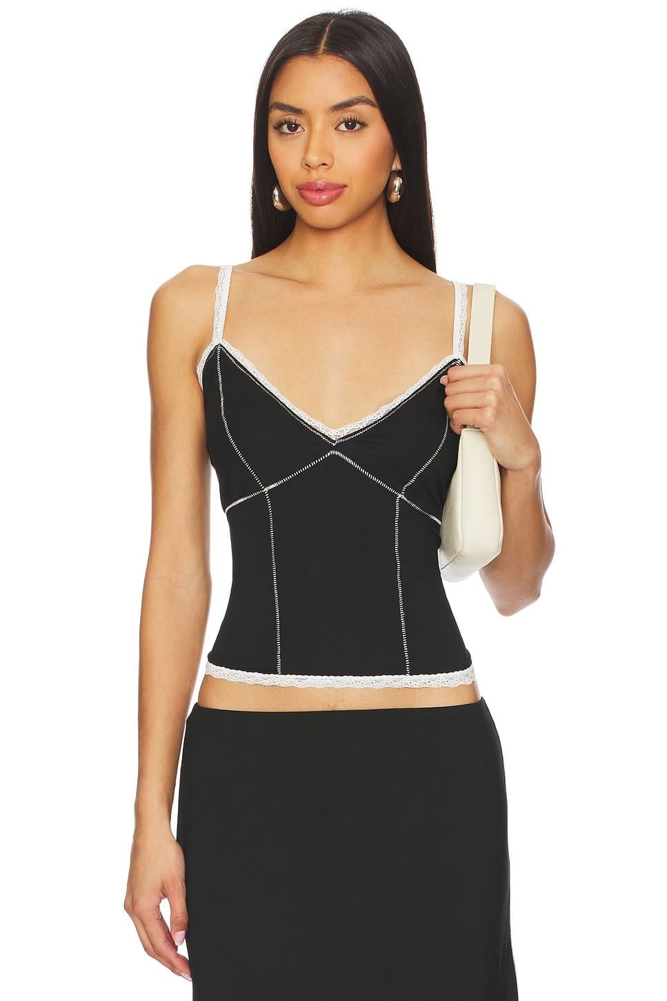 revolve Revolve Black Low Rise Dainty Tank